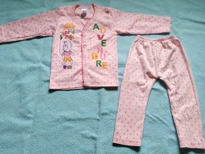 Cute Pink Polka Dot Pajama Set
