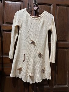 Pinterest-Inspired Ivory Knit Dress 🤍
