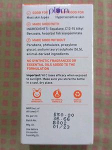 Plum Vitamin C Face Oil