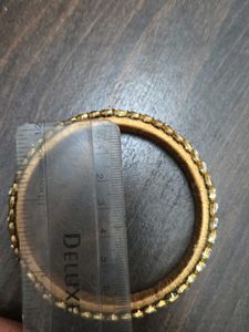 Elegant Purple &amp; Gold Bangle Set
