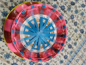 Colorful Woven Decorative Basket