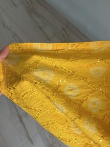 Yellow Kurta Set Bandani dress
