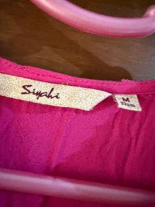 Vibrant Pink Embroidered Dress