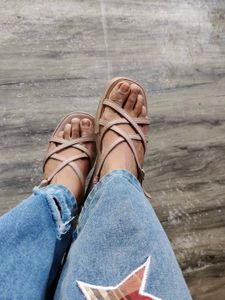 JM looks Pink Wedge sandal