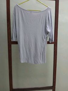 Striped V-Neck T-Shirt
