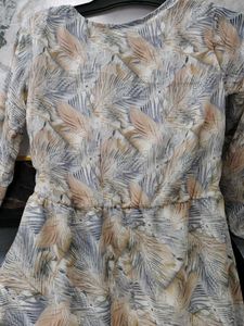 Boho Print Long Sleeve Dress