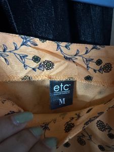 Cute Orange Floral Coord Set