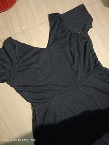 Elegant Black Sparkle Maxi Dress