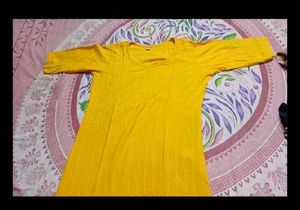 Yellow Embroidered Kurta