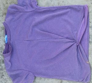 Sparkly Lavender Twist Top
