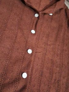 Men's Knit Button-Up Sweater