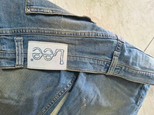 Light Blue Distressed Denim Jeans Mens