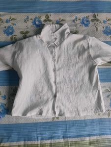 White Textured Shirt
