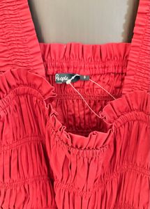 Red Smocked Dress