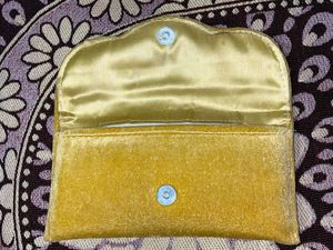 Elegant Yellow Clutch Bag