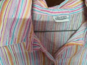 Striped Button-Up Top