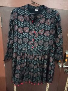 Stylish Floral Print Kurta