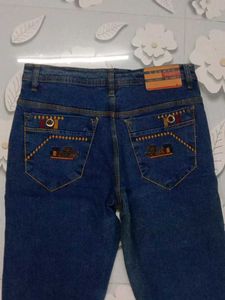 Dark Blue Denim Jeans