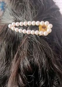 Pearl &amp; Rhinestone Hair Clip Set