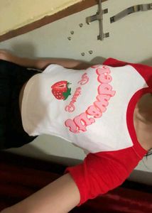 combo of 4 Cute Graphic Crop Tops
