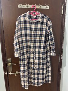 Classic Plaid Shirt Dress