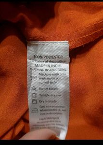 Mast &amp; Harbour Orange Tiered A-Line Dress