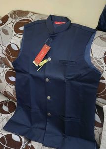 Men's Navy Blue Nehru Jacket
