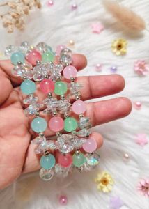 🆕Elegant Pink &amp; Crystal Bracelet