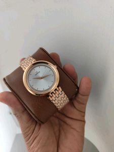 Elegant Rose Gold Omega Watch