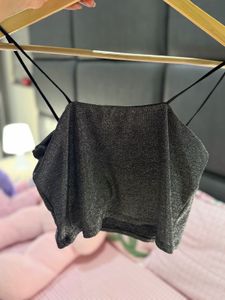Sparkly Spaghetti Strap top WORE ONCE