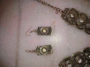 Boho Statement Necklace and Earring Set