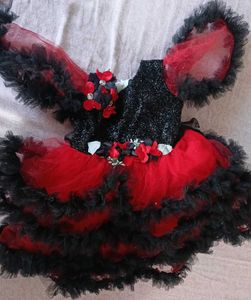 Kids Red & Black Tutu Frock, freebie with this