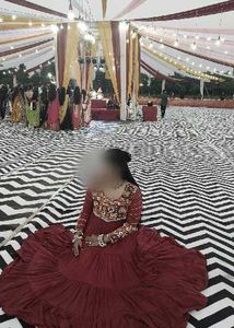 Beautiful Maroon Ethnic Gown
