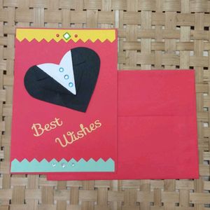 Handmade "Best Wishes" Card