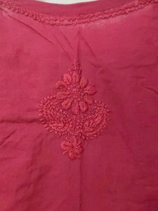 Maroon Kurta