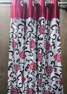 Elegant Red Floral Curtains new (pack of 3)