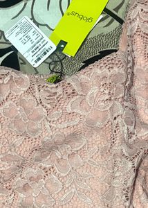 Elegant Pink Lace Puff Sleeve Top