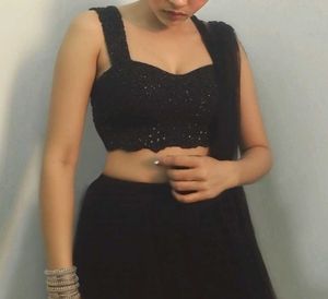 Elegant Black Lehenga Choli Set