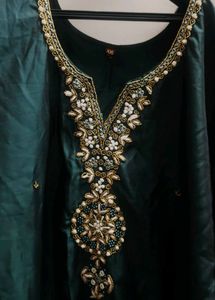 Elegant Green Embellished Kurta