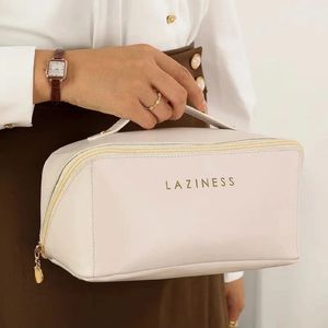 Imported Leather Ladies Makeup Bag