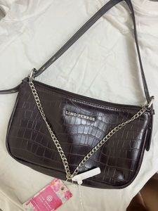 Lino Perros Crocodile Pattern Shoulder Bag