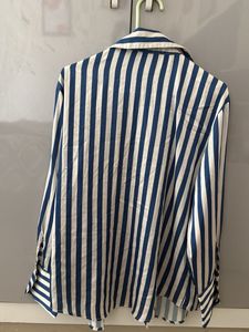 Chic Striped Button-Up Shirt