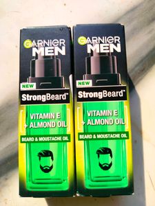 New Garnier Men's Beard & Moustache Oil 30ml 2 Pc