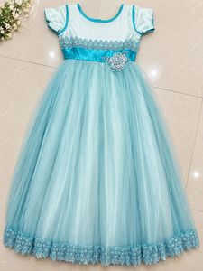 Beautiful Baby Blue Ethnic Gown