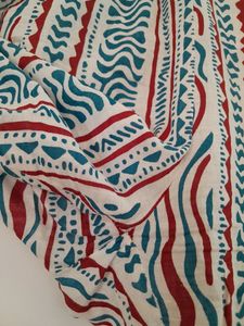 Blue Printed Kurta Set (Women's)