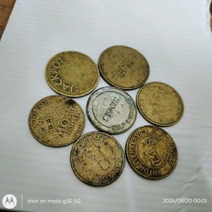 set of 7 Collectible worldwide tokens