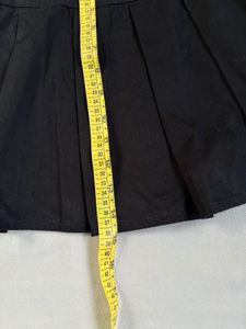 New me Black Pleated Mini Skirt XXS