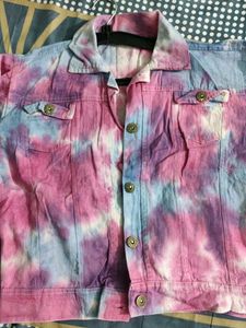 Tie-Dye Denim Jacket