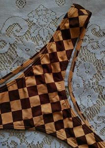 Checkerboard Bikini Bottoms