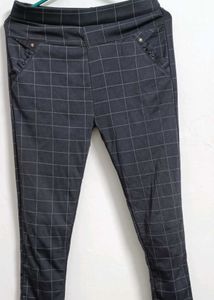 Checkered Print Pants